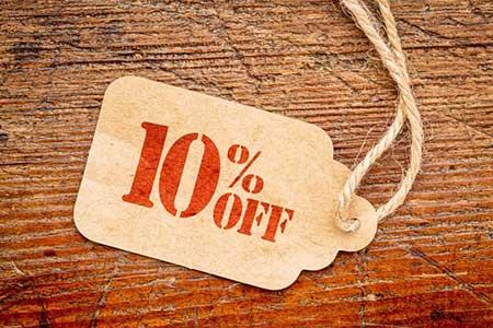 10% off