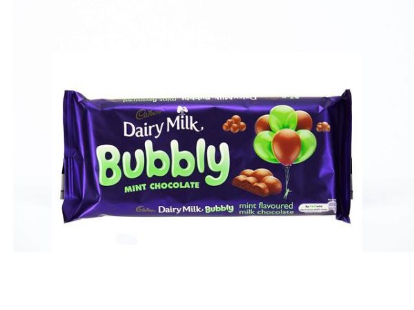 cadbury dairy milk bubbly mint
