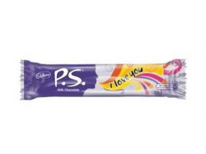 cadbury p.s. milk chocolate