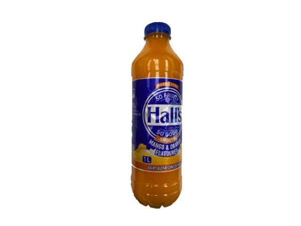 halls blended fruit drink mango and orange