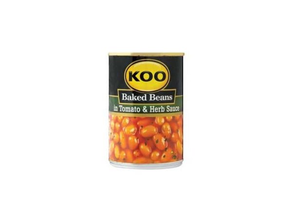 koo baked beans in tomato and herb sauce