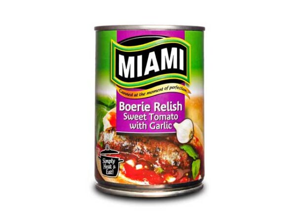miami boerie relsih sweet tomato with garlic