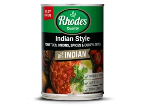 rhodes indian style tomatoes, onions, spices and curry leaves