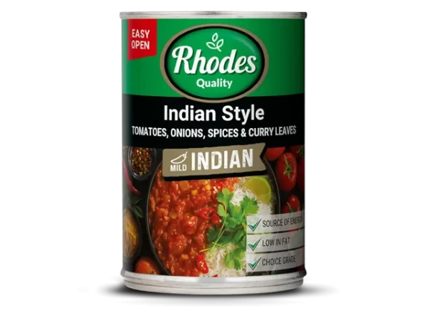 rhodes indian style tomatoes, onions, spices and curry leaves