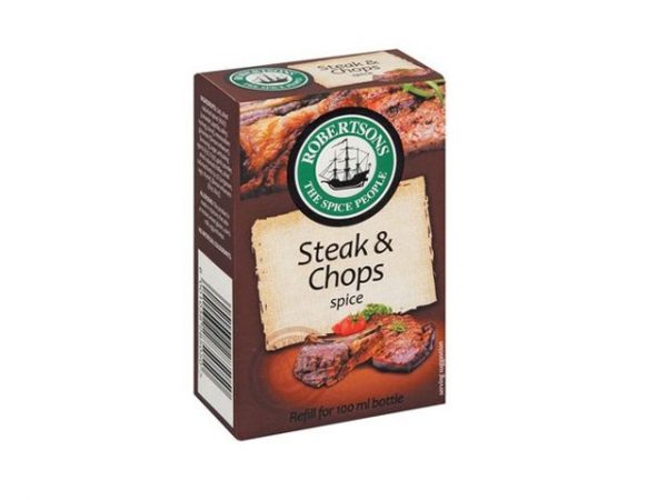 robertsons spices refill box steak & chops spice