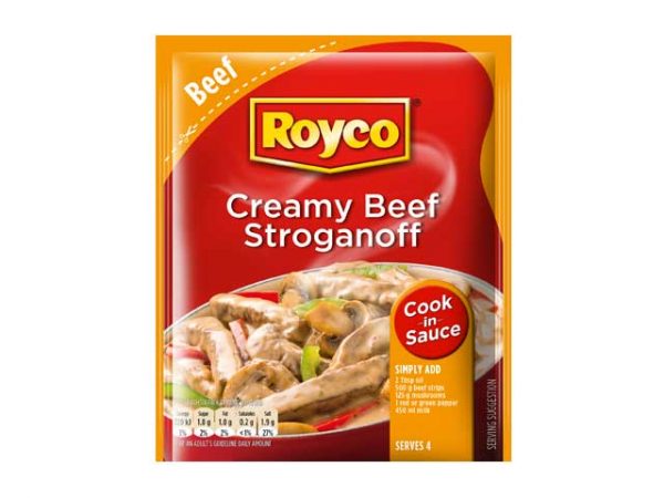 royco cook in sauce creamy beef stroganoff