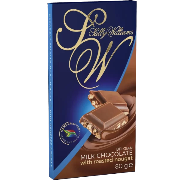 sally williams belgian chocolate with roasted nougat milk chocolate