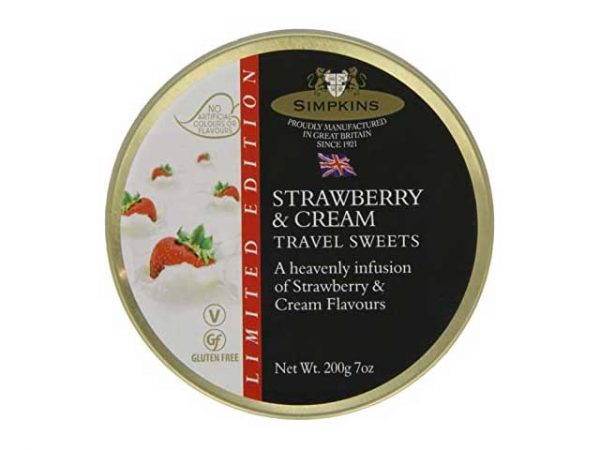 simpkins travel sweets strawberry and cream