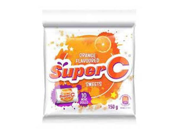 super c orange bag