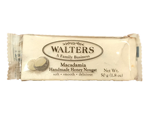 walters handmade honey nougat macademia 50g